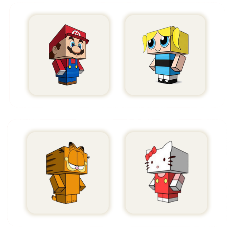 150+ paper toy models