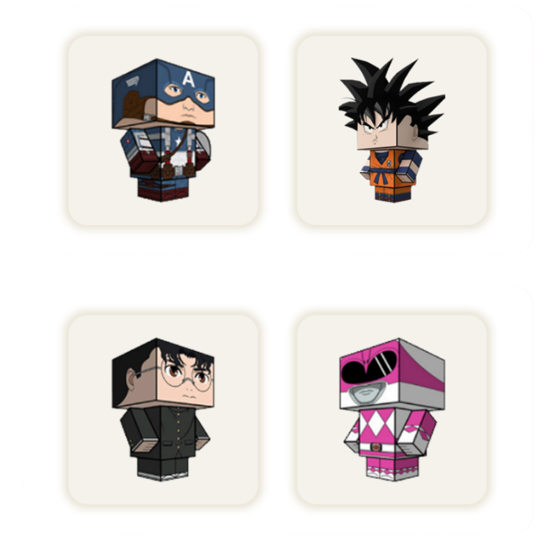 Paper toys ready to print